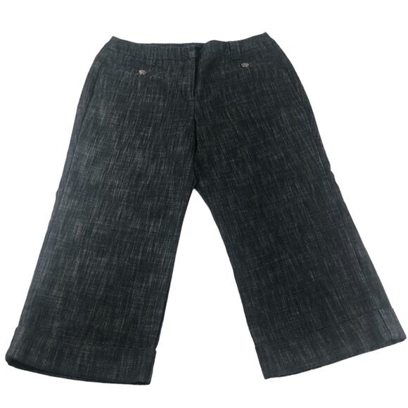 Sandro black/gray cropped pants 8 - Picture 2 of 9